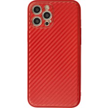 Nerm Iphone 12 Pro Max Kılıf Co Karbon - Kırmızı