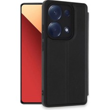 Nerm Note 13 Pro 4g Kılıf Flip Cover - Siyah