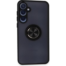 Nerm Galaxy A25 5g Kılıf Montreal Yüzüklü Kapak - Siyah