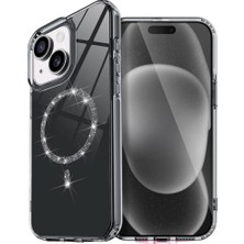 K&A Iphone 14 Live Diamond Magsafe Kapak - Siyah