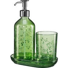 IKEA Grossjön Yeşil Banyo Seti