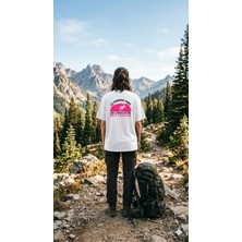 Ecku Climbing Girl Baskılı Oversize T-Shirt