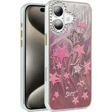 Wovna Iphone 16 Plus Kılıf Blade Aynalı Desenli Kapak - Desen 7