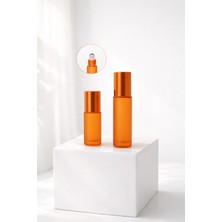 Cosy Club 2 Adet 5-10ML Yeniden Doldurulabilir Buzlu Turuncu Boş Cam Roll On Şişesi