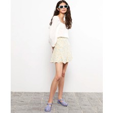 Lc Waikiki Yeni Sezon Desenli Viskon Kadın Etek