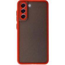 K&A Galaxy S21 Fe Kılıf Montreal Kapak - Kırmızı