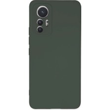 Afrodit AVM Mi 12 Lite Kılıf Nano Içi Kadife - Koyu Yeşil