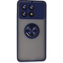 K&A Po X6 Pro Kılıf Montreal Yüzüklü Kapak - Lacivert