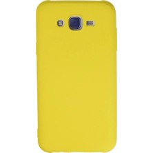 K&A Galaxy J7 Kılıf Nano Içi Kadife - Sarı