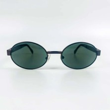 Old Space Vintage Vintage Güneş Gözlüğü – 90’lar Retro Gözlük – Metal Çerçeve, Füme Yeşil Cam