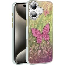 Wovna Iphone 16 Plus Kılıf Blade Aynalı Desenli Kapak - Desen 5