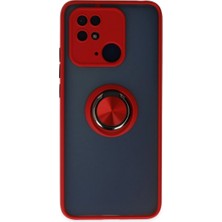 Bigelal 10C Kılıf Montreal Yüzüklü Kapak - Kırmızı