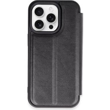 Feifei Iphone 14 Pro Kılıf Flip Cover - Siyah