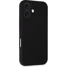 Colezium Iphone 16 Plus Kılıf Nano Içi Kadife  - Siyah