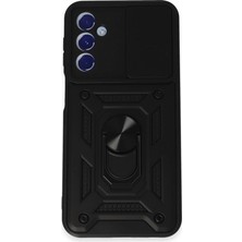 Feifei  Galaxy M34 5g Kılıf Pars Lens Yüzüklü  - Siyah