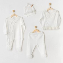 Flamex AC25312 Tüllü 4'lü Hastane Çıkışı Ekru