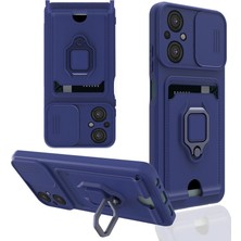 Feifei  Po M5 Kılıf Zuma Kartvizitli Yüzüklü  - Lacivert