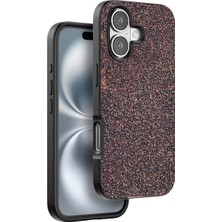 Bigelal Onegif Iphone 16 Plus Bright Simli Kapak - Derin Mor