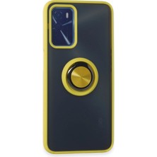 Feifei  A16 Kılıf Montreal Yüzüklü  Kapak - Sarı