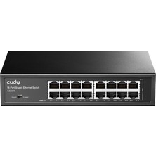 Cudy GS1016 16 Port Gbit Rackmount Yönetilemez Metal Kasa Switch