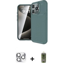 İlk El Grup Ieg™ iPhone 16 Pro Max Eksen Form Prime - Siyah Joko Magic 5d Hayalet Cam + Gümüş Pers Alüminyum Kamera Lens