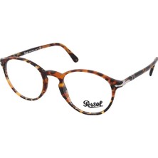Persol 3174V 49 1081 Hand Made Havana Kahve Yuvarlak Unısex Gözlük