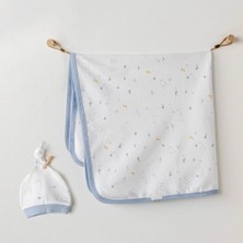 Senka Mey Ithalat® AC25606 Battaniye Şapka Takım White