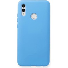 Senka Newface Huawei P Smart 2019 Kılıf Nano Içi Kadife Silikon - Mavi