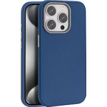 Senka Joko Iphone 14 Pro Max Kılıf Wonder Deri Magsafe Kapak - Lacivert