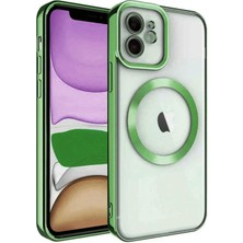 Senka Newface Iphone 12 Kılıf Kross Magneticsafe Kapak - Koyu Yeşil