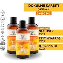 Ashley Joy Dökülme Karşıtı Güçlendirici Şampuan 400 ml X3 Set Parabensiz Özelliklerle Zayıf Saçlar İçin
