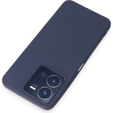 Senka Newface Vivo Y35 Kılıf First Silikon - Lacivert