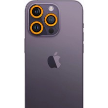 Senka Iphone 12 Pro Neon Fosforlu Kamera Lens - Sarı