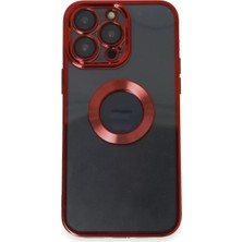 Senka Newface Iphone 14 Pro Max Kılıf Slot Silikon - Kırmızı