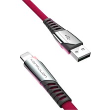 Senka DC17 Lightning Kablo Iphone Uyumlu 1m 2.4A - Kırmızı