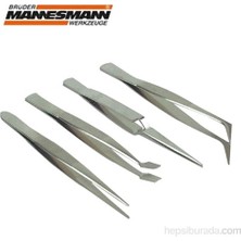 Mannesmann 615 Cımbız Seti (4 Parça) Paslanmaz Malzeme ile Üretilmiş Poşet Ambalajda