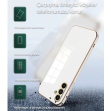 Senka Newface Samsung Galaxy M34 5g Kılıf Volet Silikon - Beyaz