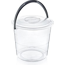 Smartware Kapaklı Kova 20 Litre Şeffaf