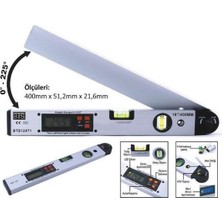 SHC4200 Bts 12471 Dijital Açı Ölçerli Su Terazisi 40 cm