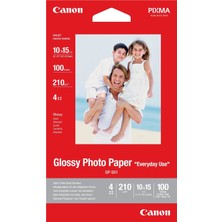 Canon 4X6 Glossy GP-501 Orijinal Fotoğraf Kağıdı 100 Yaprak 10x15 cm İnkjet Yazıcılar İçin