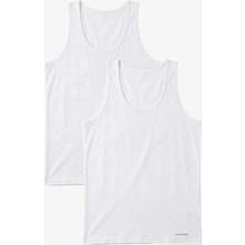 Blackspade Erkek Atlet 2'li Paket Loose Fit 9225 - Beyaz