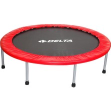 Delta 127 cm Kırmızı Trampolin Yüksek Dayanıklılık Özelliği ile Eğlenceli Sıçrama Deneyimi