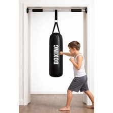 Spor Byfit 53 cm x 20 cm Çocuk Boks Kum Torbası + Barfiks Asma Demiri