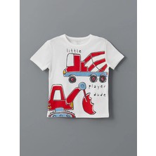 Lc Waikiki Yeni Sezon Bisiklet Yaka Baskılı Erkek Bebek Pijama Üst