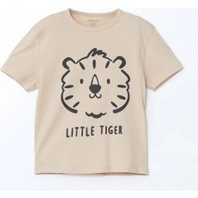 Lc Waikiki Yeni Sezon Bisiklet Yaka Baskılı Erkek Bebek Pijama Üst