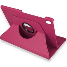 Akinco M10 Fhd X606F Kılıf 360 Tablet Deri Kılıf - Pembe