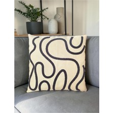 Bohem Tarz Punch Nakışlı Kırlent Kılıfı | 43X43 cm