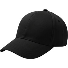 Maviş Tuhafiye Logosuz Siyah Modern Spor Şapka Erkek/Kadın