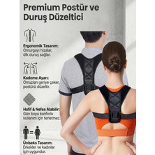 Ankaflex Deri Desenli Sırt Düzleştirme Korsesi