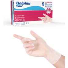 Dolphin Beyaz Vinil Eldiveni Pudrasız S 100 Adet